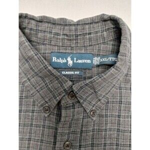 Men’s s Ralph Lauren shirt, 2XL, Classic Fit, Grey, Navy